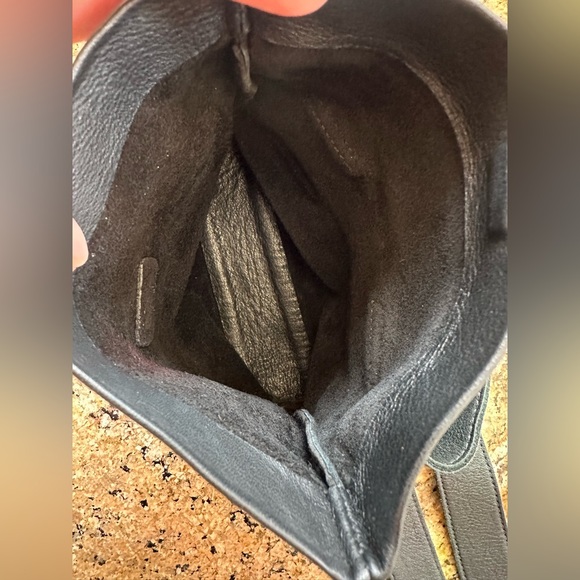 Marie Turnor black leather belt sack waist bag- excellent condition - Picture 6 of 6